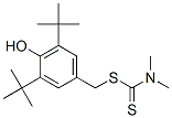 3,5-Di-t-butyl-4-hydroxybenzyl N,N-dimethyldithiocarbamate Struktur