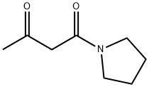 1-(1,3-dioxobutyl)pyrrolidine Struktur