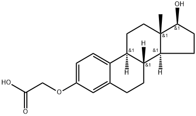 B-ESTRADIOL 3-CARBOXYMETHYL ETHER Struktur