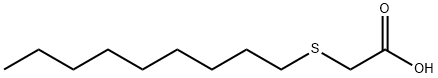 nonylthioacetic acid Struktur