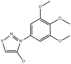 3-(3,4,5-Trimethoxyphenyl)-1,2,3-thiadiazol-3-ium-4-olate Struktur