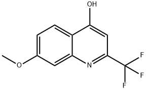 7-Methoxy-2-(trifluoromethyl)quinolin-4-ol Struktur