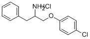 ALPHA-[(4-CHLOROPHENOXY)METHYL]-BENZENEETHANAMINE HYDROCHLORIDE Struktur