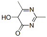 4(5H)-Pyrimidinone, 5-hydroxy-2,6-dimethyl- (9CI) Struktur