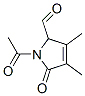 1H-Pyrrole-2-carboxaldehyde,  1-acetyl-2,5-dihydro-3,4-dimethyl-5-oxo- Struktur