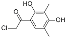 Ethanone, 2-chloro-1-(2,4-dihydroxy-3,5-dimethylphenyl)- (9CI) Struktur