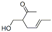 5-Hepten-2-one, 3-(hydroxymethyl)- (9CI) Struktur