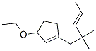 Cyclopentene, 1-(2,2-dimethyl-3-pentenyl)-3-ethoxy- (9CI) Struktur