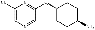 2-CHLORO-6-(4-TRANS-AMINOCYCLOHEXYLOXY)PYRAZINE Struktur