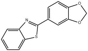 2-Benzo[1,3]dioxol-5-yl-benzothiazole Struktur