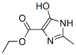 1H-Imidazole-4-carboxylicacid,5-hydroxy-2-methyl-,ethylester(9CI) Struktur