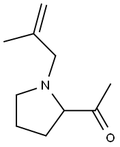 Ethanone, 1-[1-(2-methyl-2-propenyl)-2-pyrrolidinyl]- (9CI) Struktur