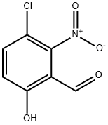 3-CHLORO-6-HYDROXY-2-NITROBENZALDEHYDE Struktur