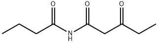 Pentanamide,  3-oxo-N-(1-oxobutyl)- Struktur