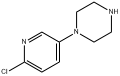 1-(6-Chloro-3-pyridyl)piperazine Struktur