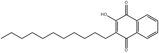 2-hydroxy-3-undecyl-1,4-naphthoquinone Struktur