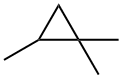 1,1,2-TRIMETHYL CYCLOPROPANE Struktur