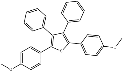 2,5-BIS-(4-METHOXY-PHENYL)-3,4-DIPHENYL-THIOPHENE Struktur