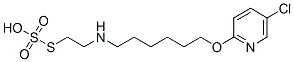 Thiosulfuric acid hydrogen S-[2-[[6-[(5-chloro-2-pyridyl)oxy]hexyl]amino]ethyl] ester Struktur