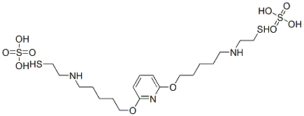 2,2'-[2,6-Pyridinediylbis(oxy-5,1-pentanediylimino)]bis(ethanethiol)bissulfate Struktur