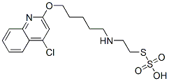 Thiosulfuric acid hydrogen S-[2-[[5-[(4-chloro-2-quinolyl)oxy]pentyl]amino]ethyl] ester Struktur