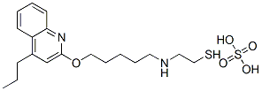 2-[5-(4-Propyl-2-quinolyloxy)pentyl]aminoethanethiol sulfate Struktur