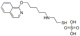 2-[5-(1-Isoquinolyloxy)pentyl]aminoethanethiol sulfate Struktur