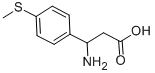 3-AMINO-3-(4-METHYLSULFANYL-PHENYL)-PROPIONIC ACID Struktur