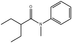 2-ethyl-N-methyl-N-phenylbutyramide Struktur