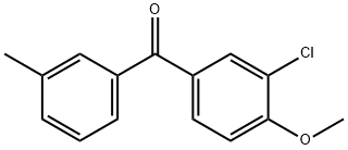 (2-CHLORO-3-METHOXYPHENYL)(M-TOLYL)METHANONE Struktur