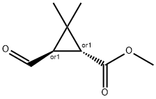 methyl trans-3-formyl-2,2-dimethylcyclopropanecarboxylate Struktur