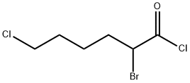 2-BROMO-6-CHLOROHEXANOYL CHLORIDE Struktur