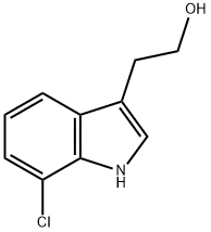 1H-INDOLE-3-ETHANOL,7-CHLORO- Struktur