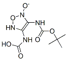 Carbamic acid, (2-oxido-1,2,5-oxadiazole-3,4-diyl)bis-, 1,1-dimethylethyl ester (9CI) Struktur