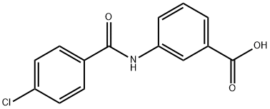 3-[(4-chlorobenzoyl)amino]benzoic acid Struktur