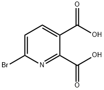 2,3-Pyridinedicarboxylic acid, 6-broMo- Struktur