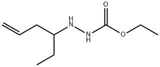 Hydrazinecarboxylic  acid,  2-(1-ethyl-3-butenyl)-,  ethyl  ester  (9CI) Struktur