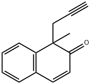 1-Methyl-1-(2-propynyl)naphthalen-2(1H)-one Struktur