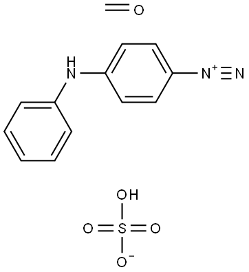 4-DIAZODIPHENYLAMINE/FORMALDEHYDE CONDENSATE HYDROGEN SULFATE Struktur