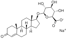 17BETA-HYDROXY-4-ANDROSTEN-3-ONE 17-D-GLUCURONIDE SODIUM SALT Struktur