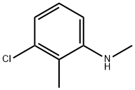 3-Chloro-N,2-dimethylaniline Struktur