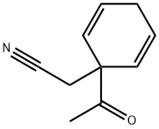 2,5-Cyclohexadiene-1-acetonitrile, 1-acetyl- (9CI) Struktur