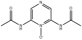 2,6-Bis(acetylamino)pyrazine 1-oxide Struktur