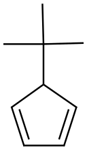 T-BUTYLCYCLOPENTADIENE Struktur