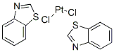 dichlorbis(benzothiazole)platinum(II) Struktur