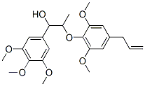 2-(4-Allyl-2,6-dimethoxyphenoxy)-1-(3,4,5-trimethoxyphenyl)-1-propanol Struktur