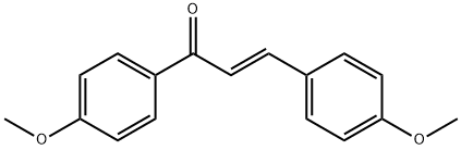 (E)-β-(4-Methoxyphenyl)-4'-methoxyacrylophenone Struktur