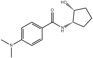 Benzamide, 4-(dimethylamino)-N-[(1S,2R)-2-hydroxycyclopentyl]- (9CI) Struktur