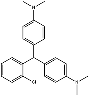 4,4'-(2-chlorobenzylidene)bis[N,N-dimethyl-aniline] Struktur