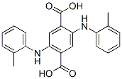 2,5-bis[(methylphenyl)amino]terephthalic acid  Struktur